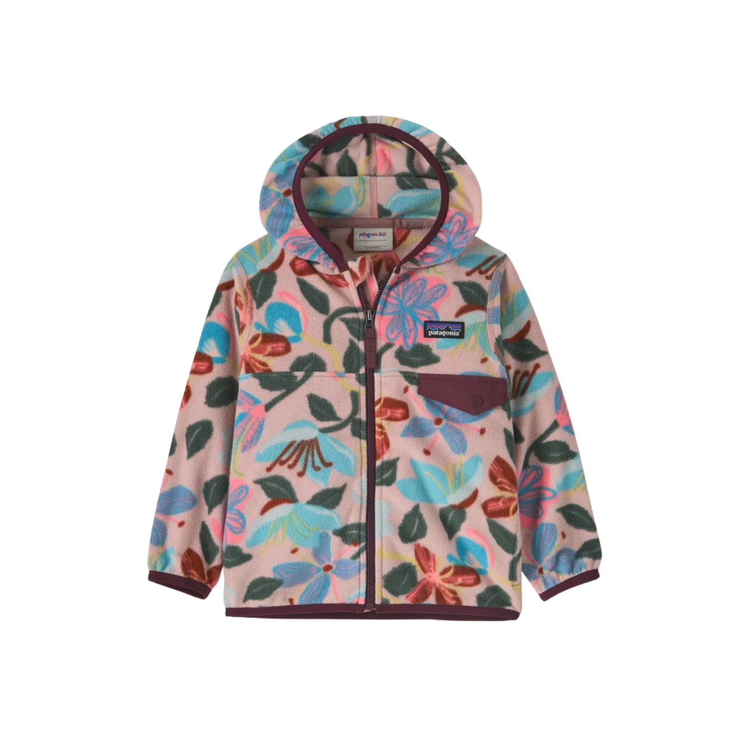 PATAGONIA K MICRO D SNAP T JKT HOPES BLOOMS