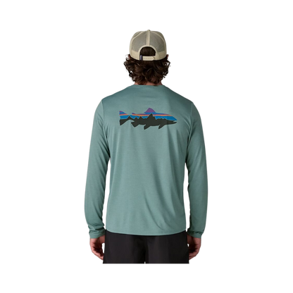 PATAGONIA L/S DAILY SHRT- FITZ ROY TROUTA BACK