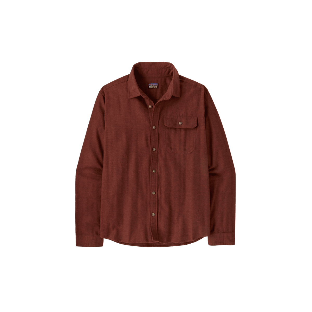 PATAGONIA L/S LW FJORD FLANNEL SHIRT RUSTY RED