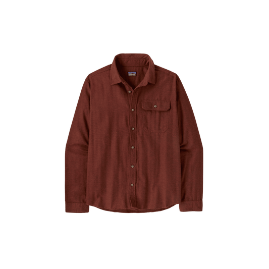 PATAGONIA L/S LW FJORD FLANNEL SHIRT RUSTY RED