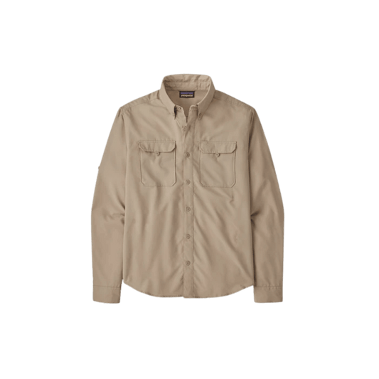 PATAGONIA LS SELF GUIDED HIKE SHIRT OAR TAN