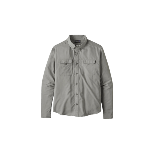 PATAGONIA LS SELF GUIDED HIKE SHIRT SALT GREY