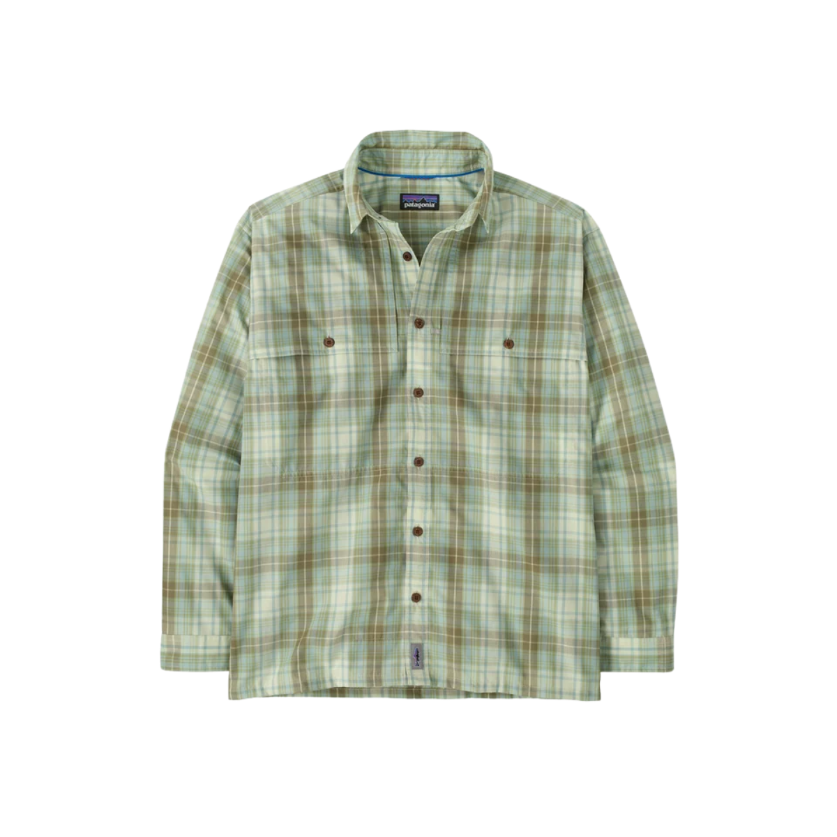PATAGONIA M L/S ISLAND HOPPER SHIRT LICHEN GREEN