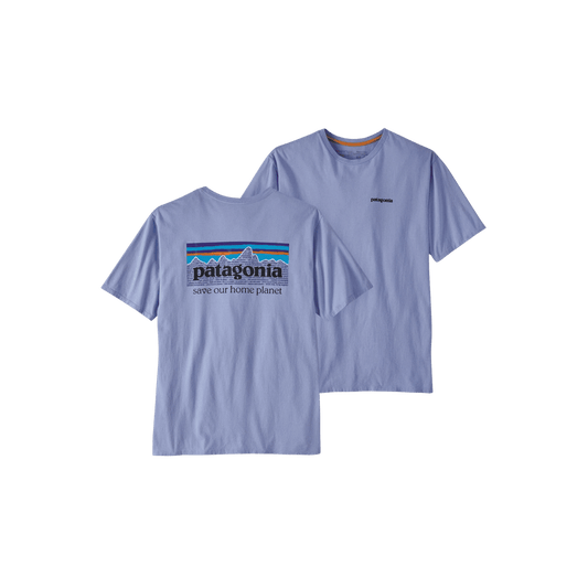 PATAGONIA P-6 MISSION ORGANIC T-SHIRT PALE PERIWINKLE