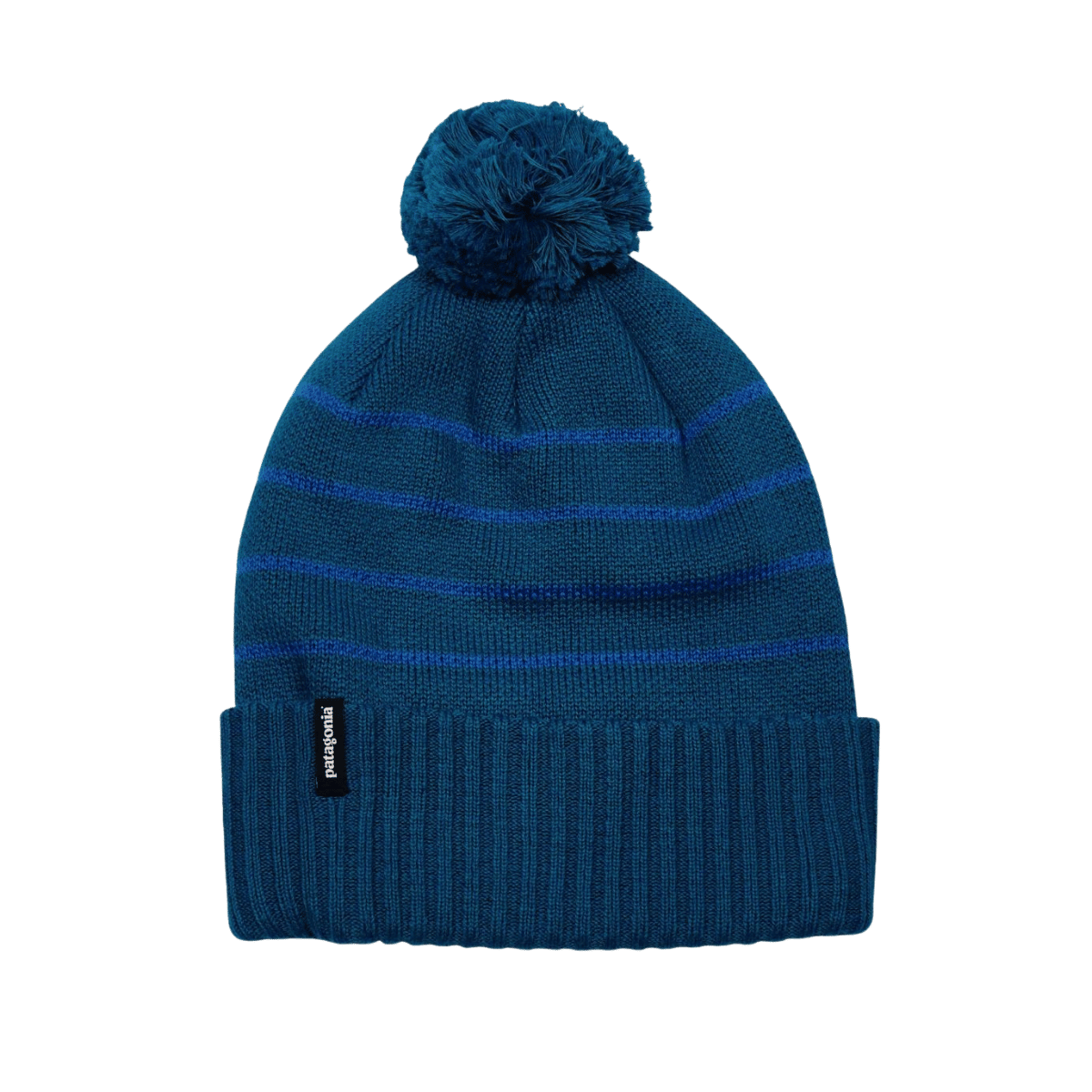 PATAGONIA POWDER TOWN BEANIE - STELLER BLUE - FRONT VIEW