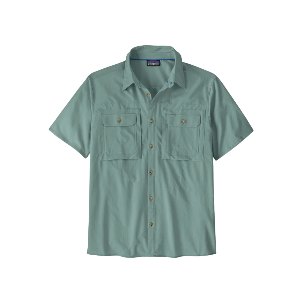 PATAGONIA S/S SELF GUIDED SUN SHIRT BLUE SAGE