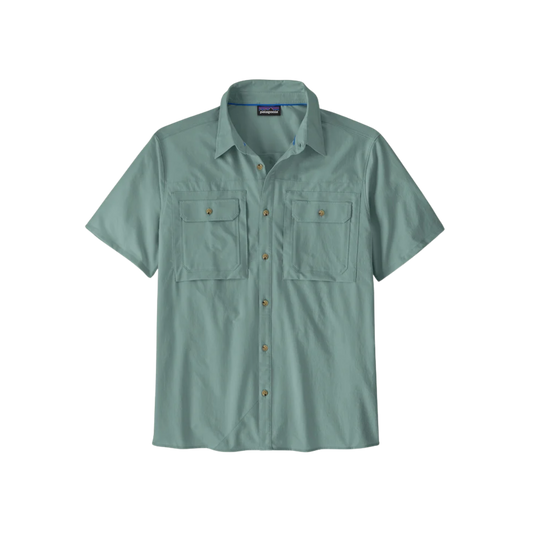 PATAGONIA S/S SELF GUIDED SUN SHIRT BLUE SAGE