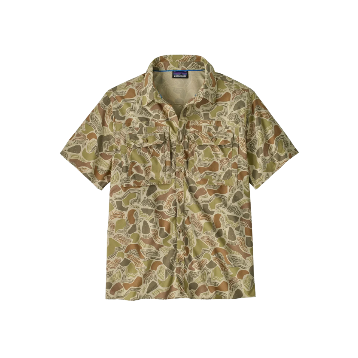 PATAGONIA S/S SELF GUIDED SUN SHIRT WEATHERED STONE