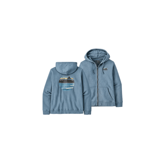 PATAGONIA SKYLINE STENCIL UPRISAL FZ HDY STEAM BLUE