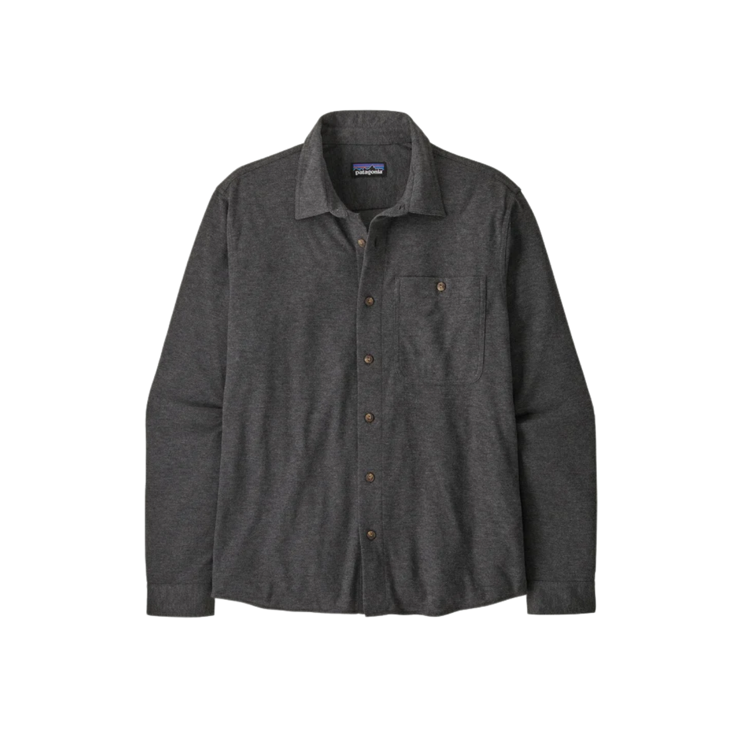 PATAGONIA STRETCH FJORD FLANNEL SHIRT FORGE GREY
