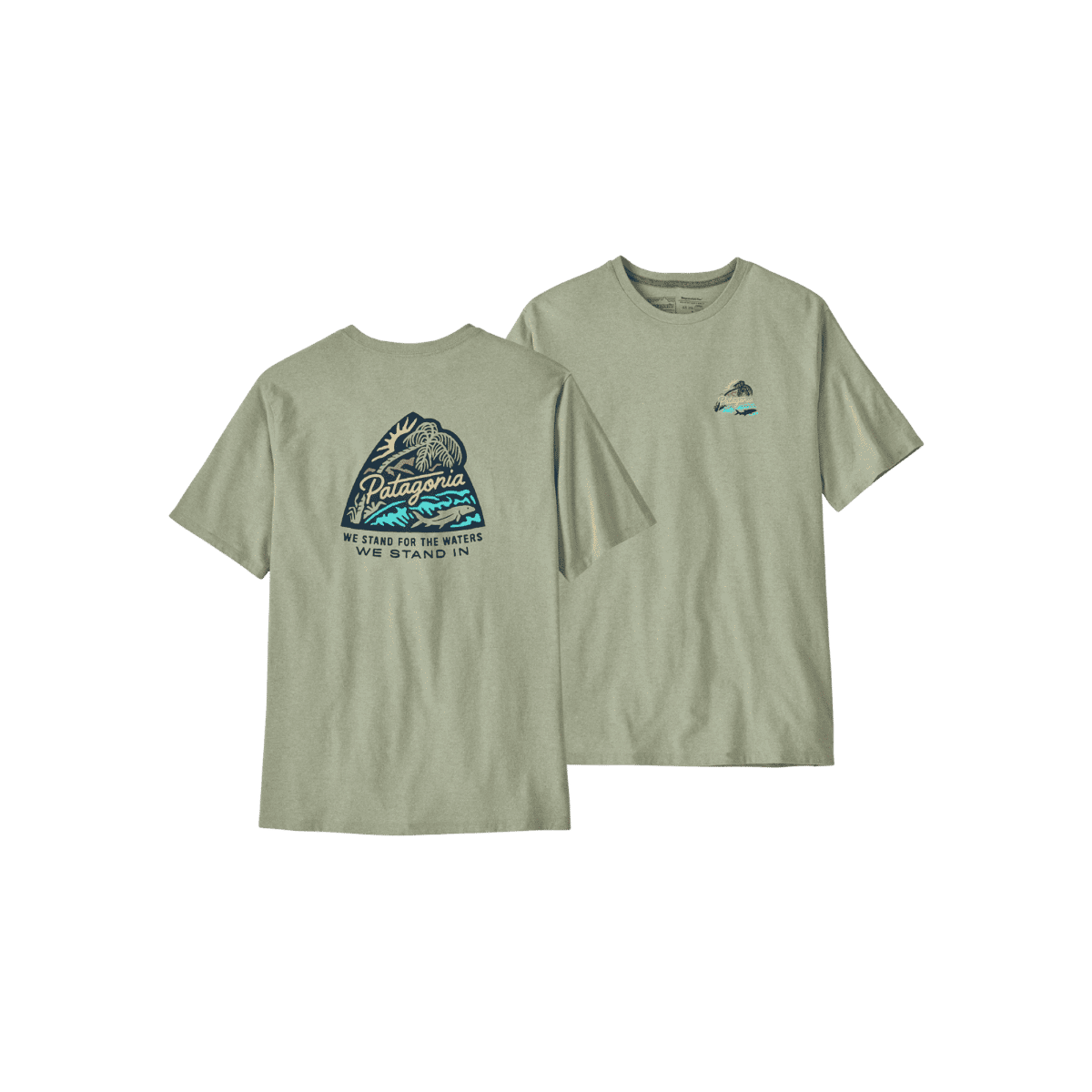 PATAGONIA TAKE A STAND RESPONSIBILI TEE SALVIA GREEN