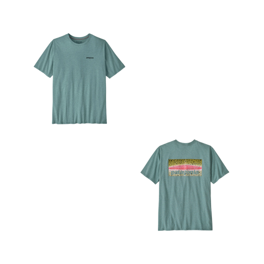 PATAGONIA TAKE A STAND RESPONSIBILTY TEE BLUE SAGE