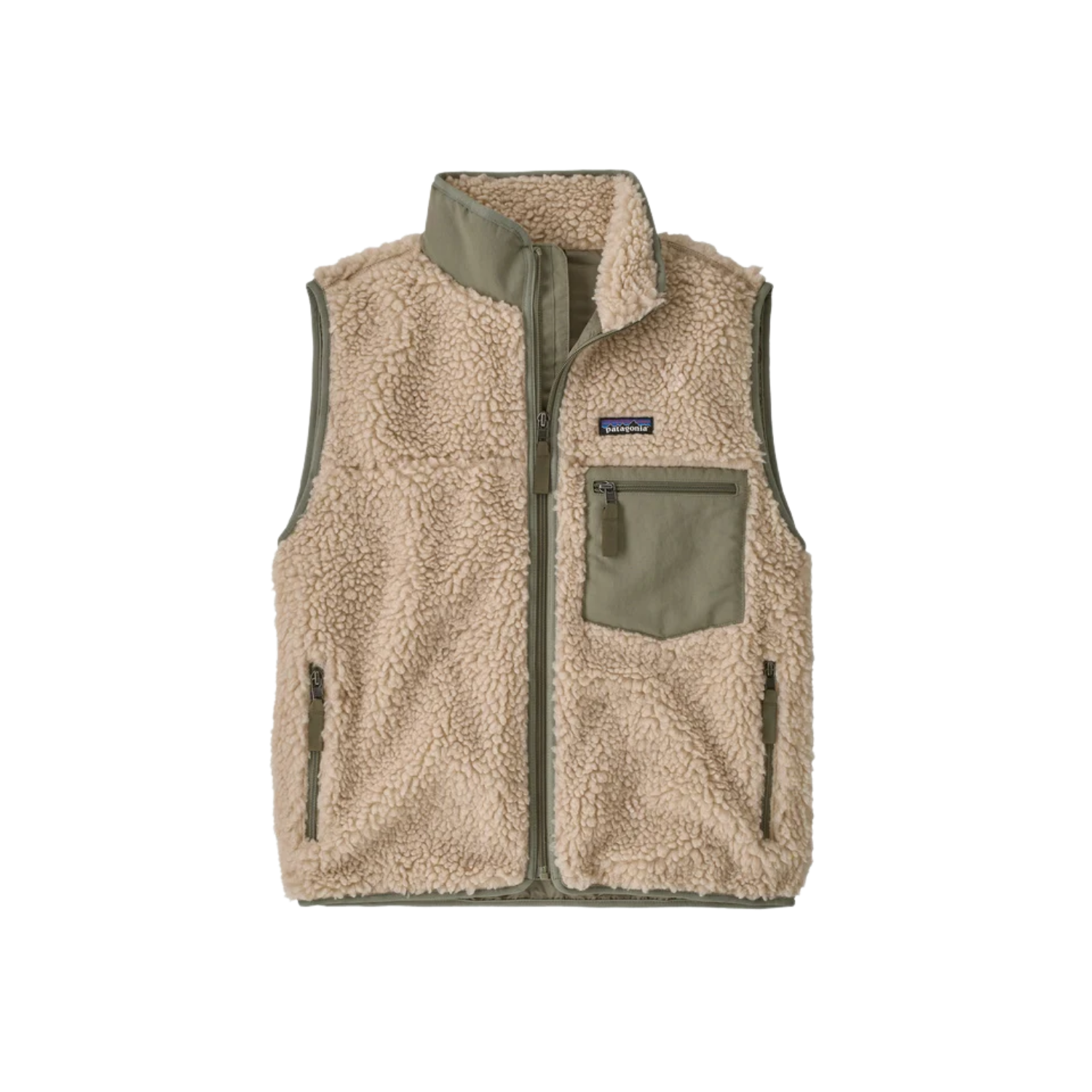 PATAGONIA W CLASSIC RETRO-X VEST DARK NATURAL RIVER ROCK GREEN