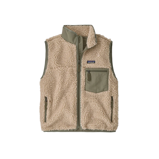 PATAGONIA W CLASSIC RETRO-X VEST DARK NATURAL RIVER ROCK GREEN