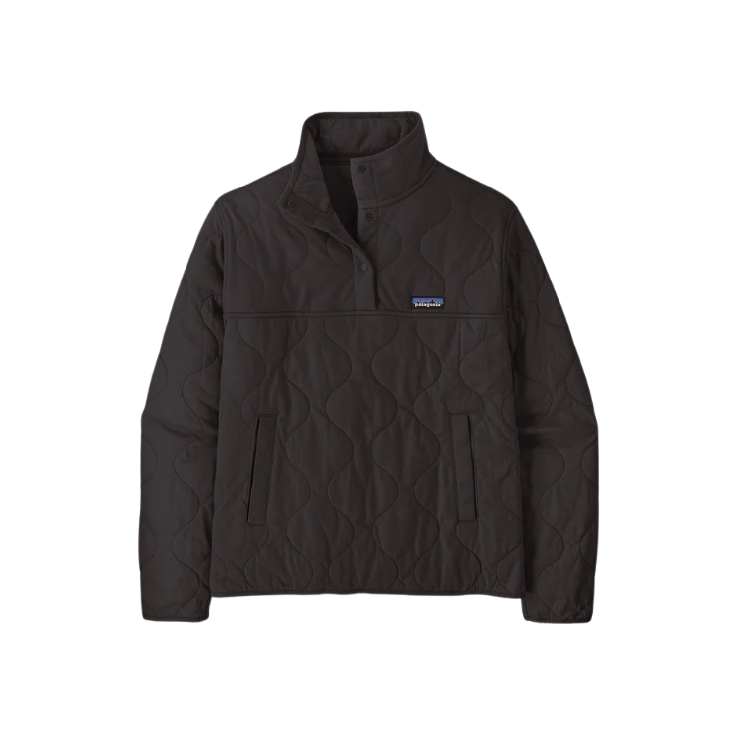 PATAGONIA W DAILY QUILTED SNAP-T P/O BLACK