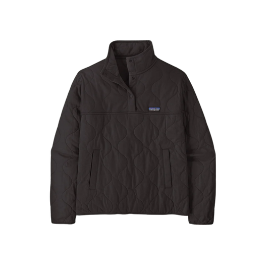 PATAGONIA W DAILY QUILTED SNAP-T P/O BLACK