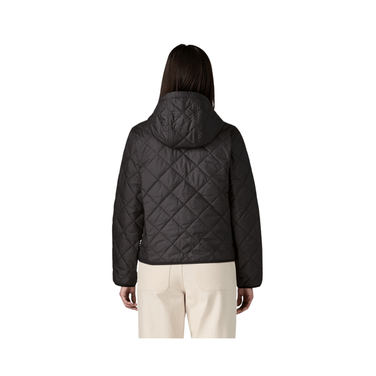 PATAGONIA W DIAMOND QUILTED BOMBER HOODY BACK