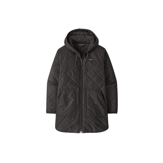 PATAGONIA W DIAMOND QUILTED PARKA BLACK WITH BLACK