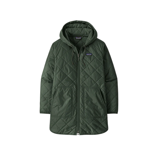 PATAGONIA W DIAMOND QUILTED PARKA CANOPY GREEN
