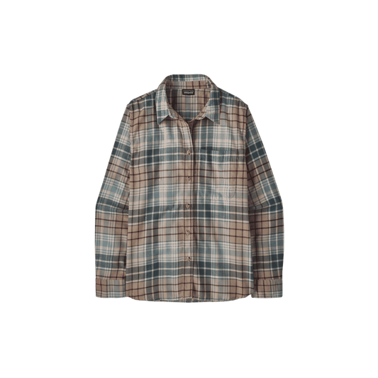 PATAGONIA W LW FJORD FLANNEL SHIRT DEPTH BLUE SAGE