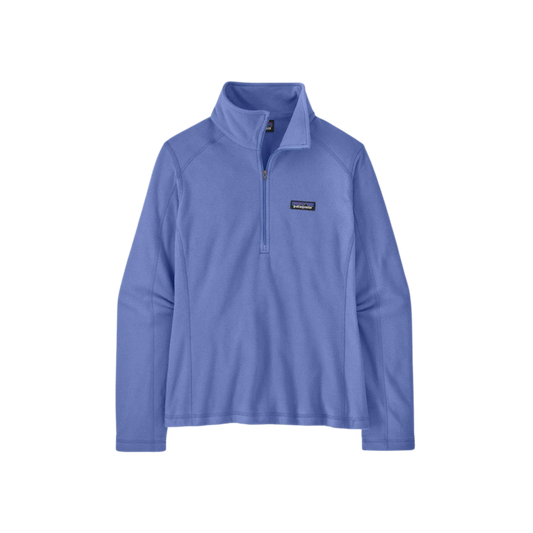 PATAGONIA W MICRO D 1/4 ZIP DIVER BLUE