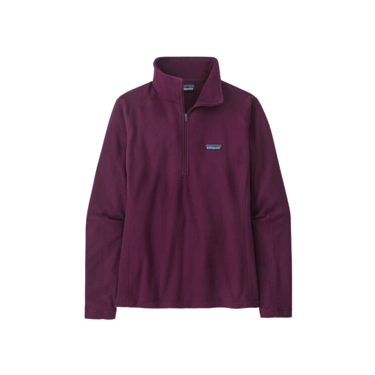 PATAGONIA W MICRO D 1/4 ZIP NIGHT PLUM