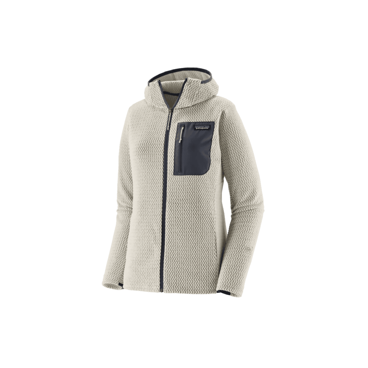 PATAGONIA W R1 AIR FULL ZIP HOODY BIRCH WHITE