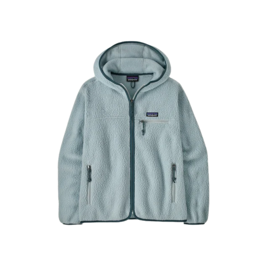 PATAGONIA W RETRO PILE HOODY VIRTUALLY BLUE