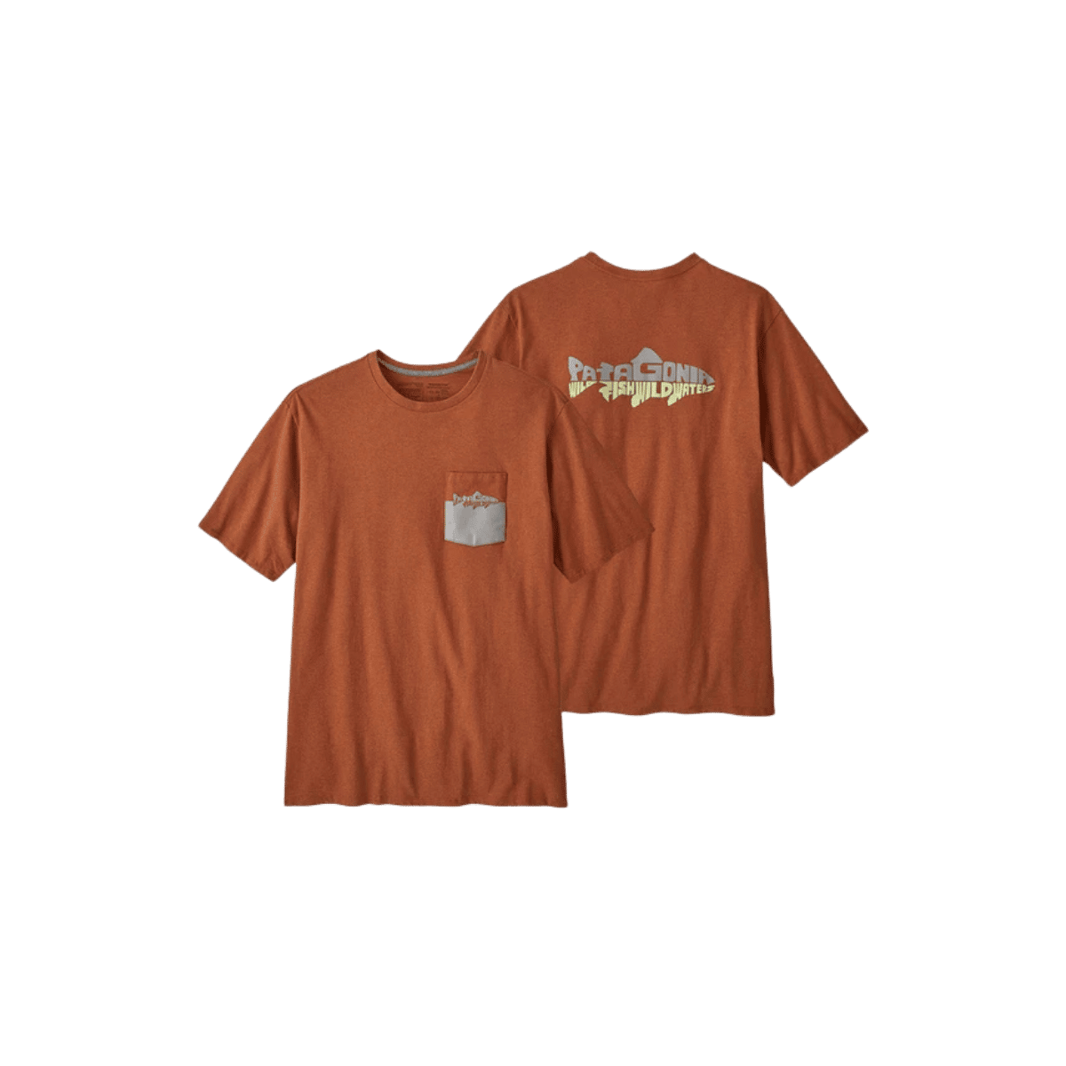 PATAGONIA WILD WATERLINE PKT TEE FERTILE BROWN