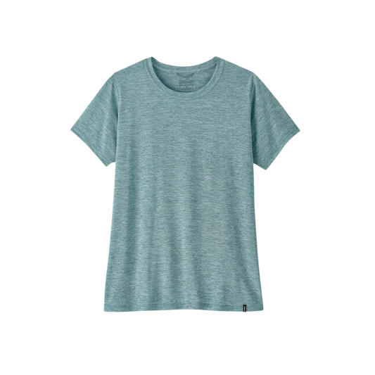 PATAGONIA WOMENS CAP COOL DAILY SHIRT SHORE BLUE