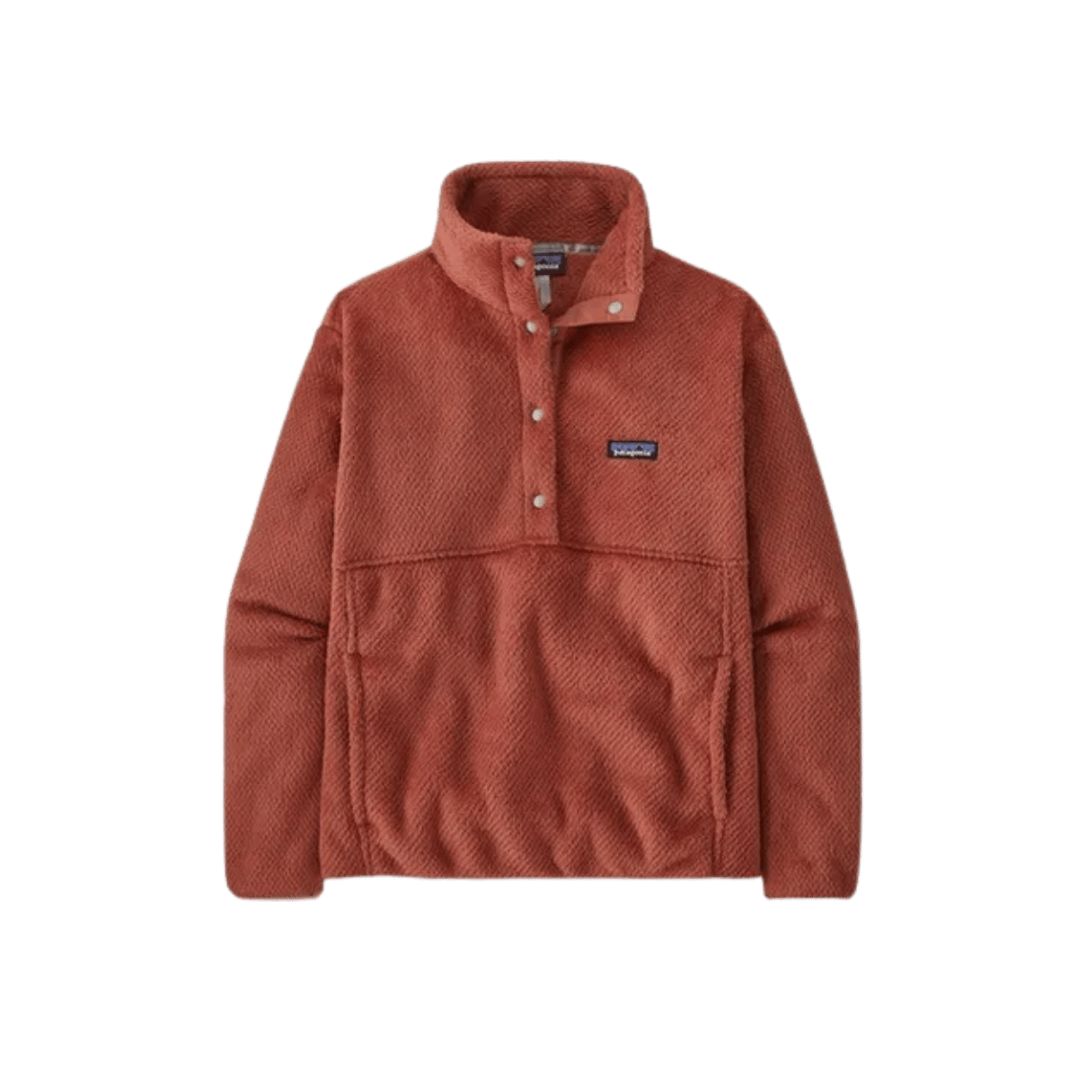 PATAGONIA WOMENS RE-TOOL HALF SNAP P/O BURL RED