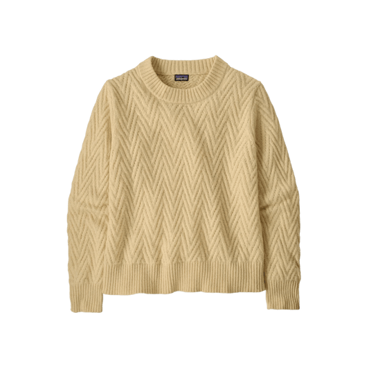 PATAGONIA WOMENS  RECYCLED CREWNECK SWTR NATURAL