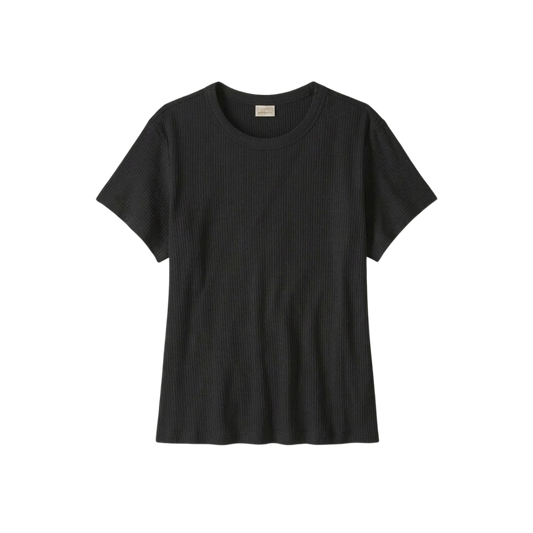 PATAGONIA WOMENS RIB KNIT TOP BLACK