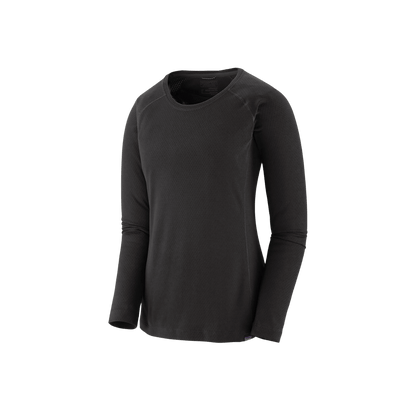 PATAGONIA WOMEN'S CAPILENE MIDWEIGHT CREW, XS, SM, MD, LG, XL, BLACK, FRONT ANGLE