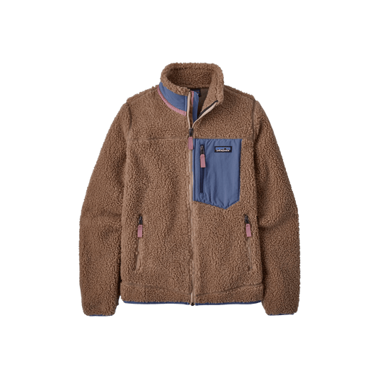 PATAGONIA WOMEN'S CLASSIC RETRO-X JACKET, PAMPAS TAN, FRONT ANGLE, SM, MD, LG, XL