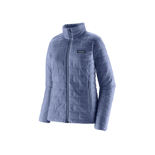 PATAGONIA WOMEN'S NANO PUFF JACKET, CURRENT BLUE, FRONT ANGLE, SM, MD, LG, XL