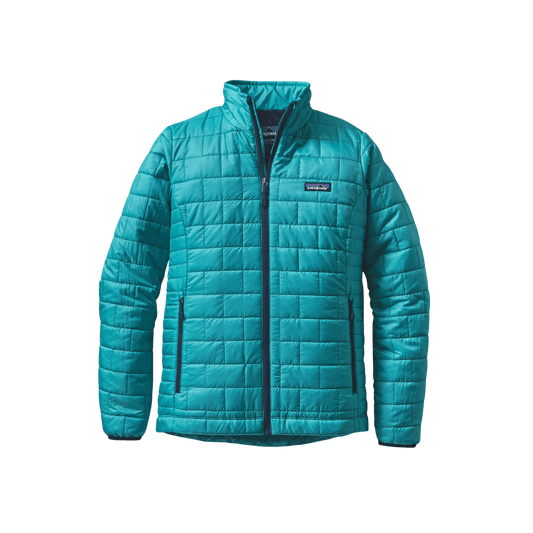 PATAGONIA WOMEN'S NANO PUFF JACKET, EPIC BLUE, FRONT ANGLE, SM, MD, LG