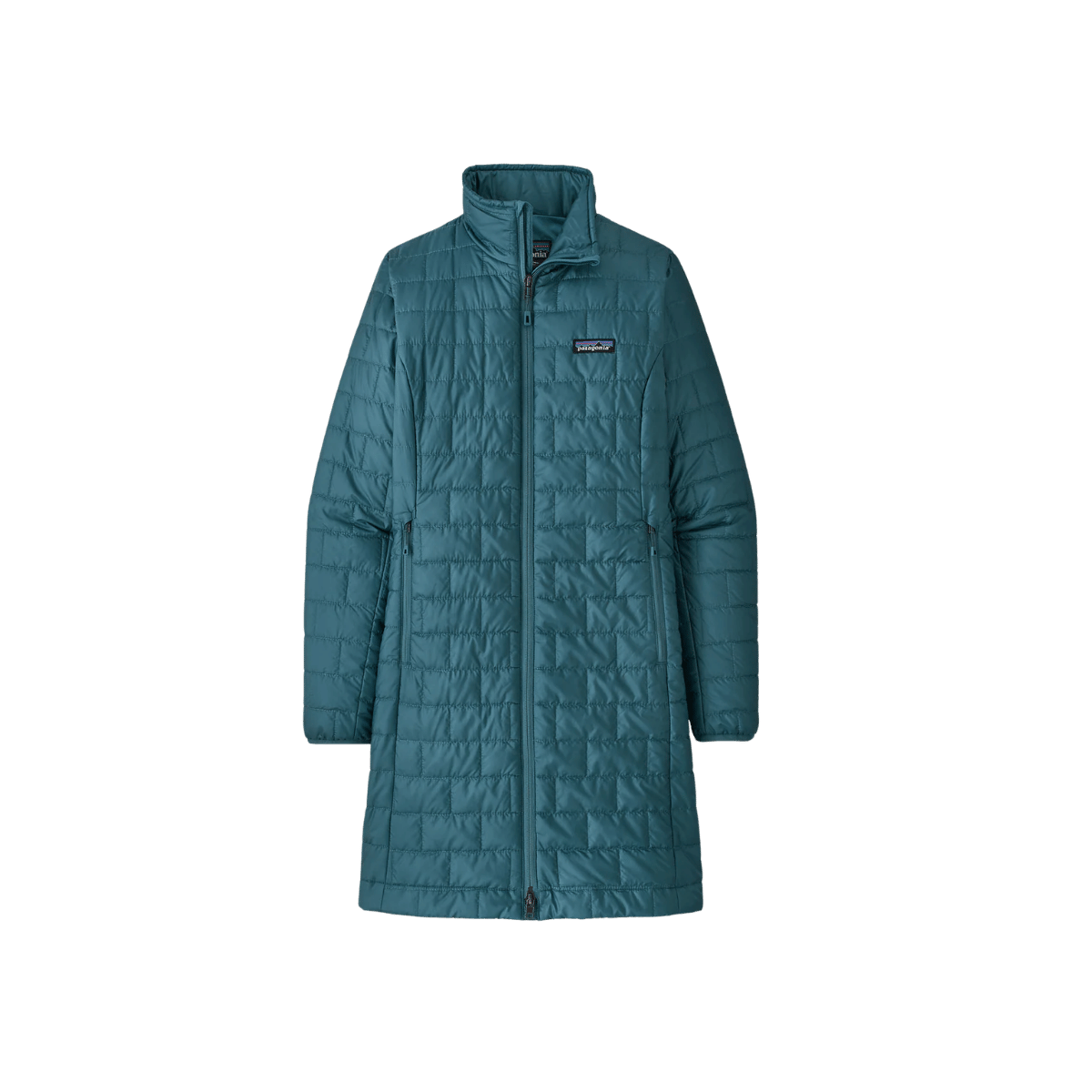 PATAGONIA WOMEN'S NANO PUFF PARKA, ABALONE BLUE, FRONT ANGLE, SM, MD, LG, XL
