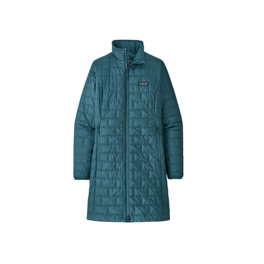 PATAGONIA WOMEN'S NANO PUFF PARKA, ABALONE BLUE, FRONT ANGLE, SM, MD, LG, XL