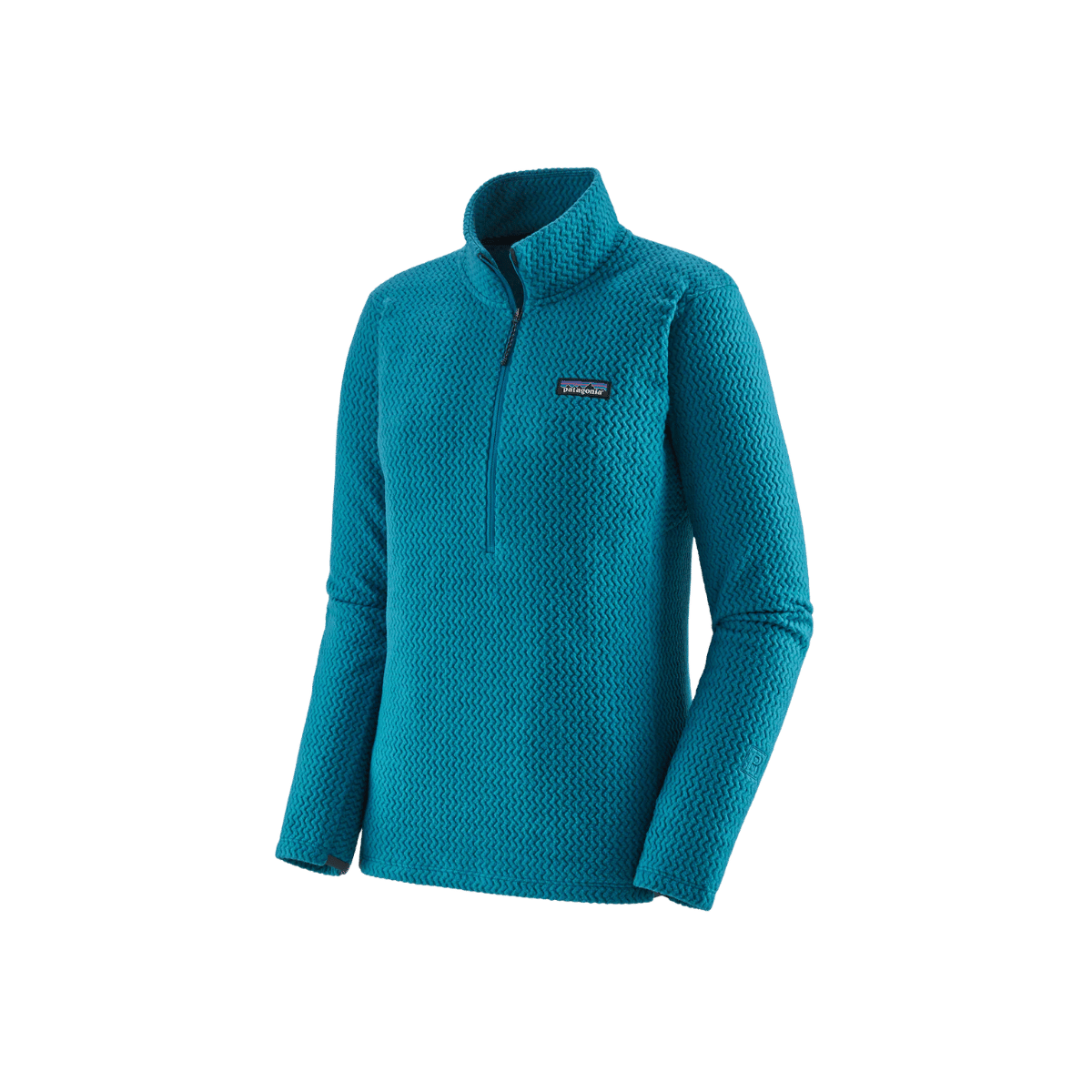 PATAGONIA WOMEN'S R1 AIR ZIP NECK, STELLER BLUE, FRONT ANGLE, SM, MD, LG, XL
