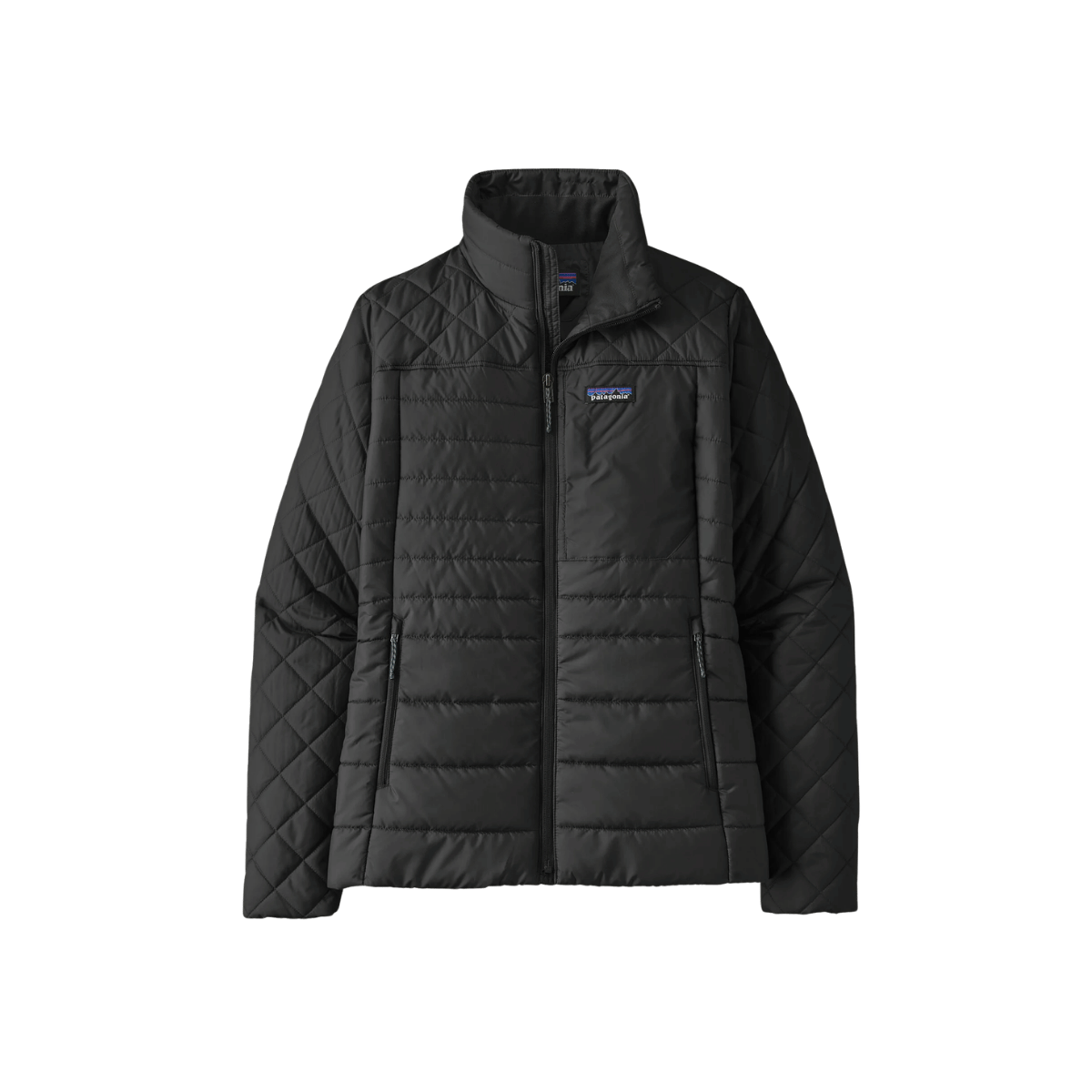 PATAGONIA WOMEN'S RADALIE JACKET, BLACK, SM, MD, LG, XL, FRONT ANGLE