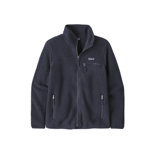 PATAGONIA WOMEN'S RETRO PILE JACKET, SUNKEN BLUE COLOR, FRONT ANGLE, SM, MD, LG, XL