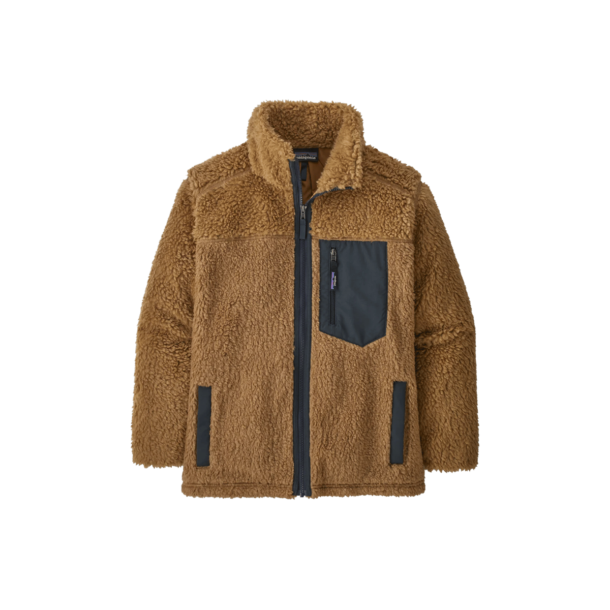 PATAGONIA WOMEN'S RETRO-X COAT, NEST BROWN, FRONT ANGLE, SM, MD, LG, XL