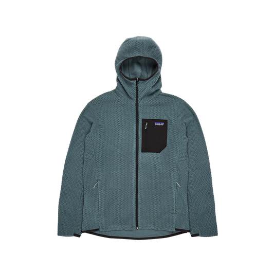 PATAGONIA MEN'S R1 AIR FLEECE FULL-ZIP HOODY - NOUVEAU GREEN