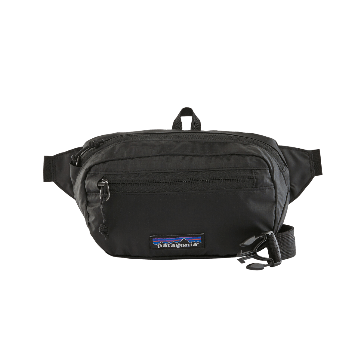 PATAGONIA ULTRA LIGHT BLACK HOLE MINI HIP PACK - BLACK - FRONT VIEW