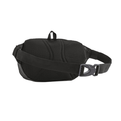 PATAGONIA ULTRA LIGHT BLACK HOLE MINI HIP PACK - BLACK - BACK VIEW