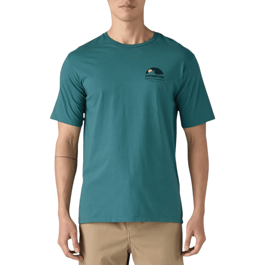 PATAGONIA APPLIED IMAGINATION T-SHIRT - WETLAND BLUE FRONT
