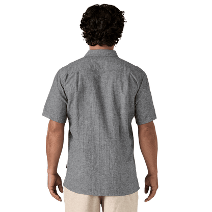 PATAGONIA BACK STEP SHIRT - SWELL DOBBY: NEW NAVY WW  BACK