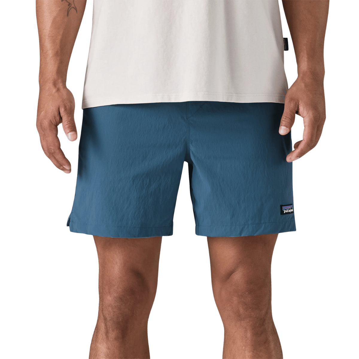 PATAGONIA BAGGIES LIGHTS SLIM SHORTS 6" - STILL BLUE WW FRONT