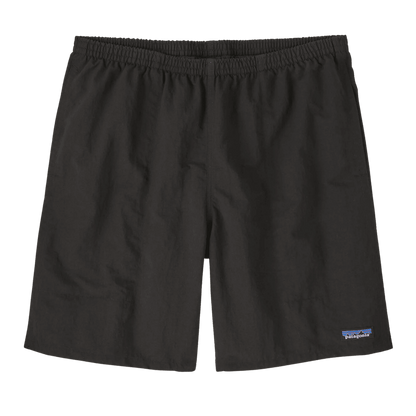 PATAGONIA MEN'S BAGGIES LONGS 7" INSEAM SHORT - BLACK - MAIN IMAGE FRONT VIEW